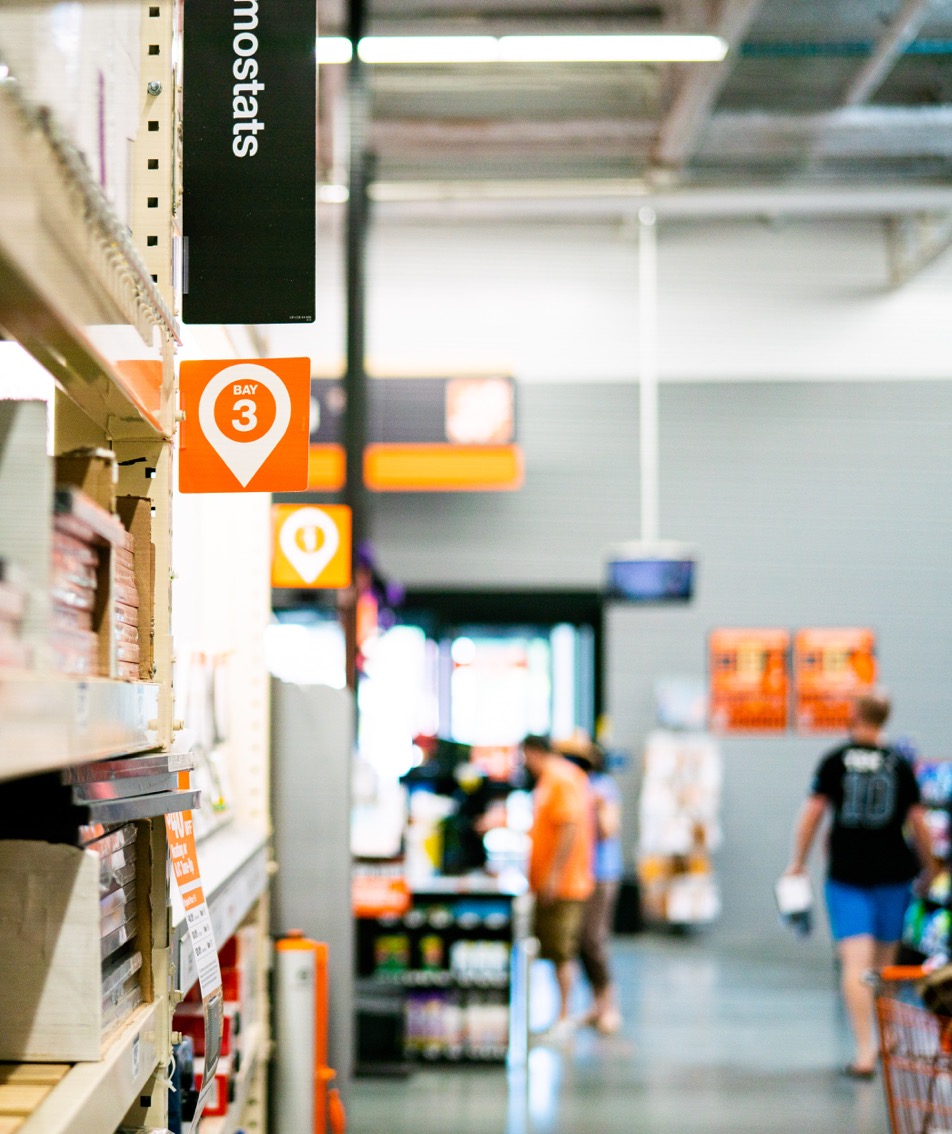 Warehouse aisle