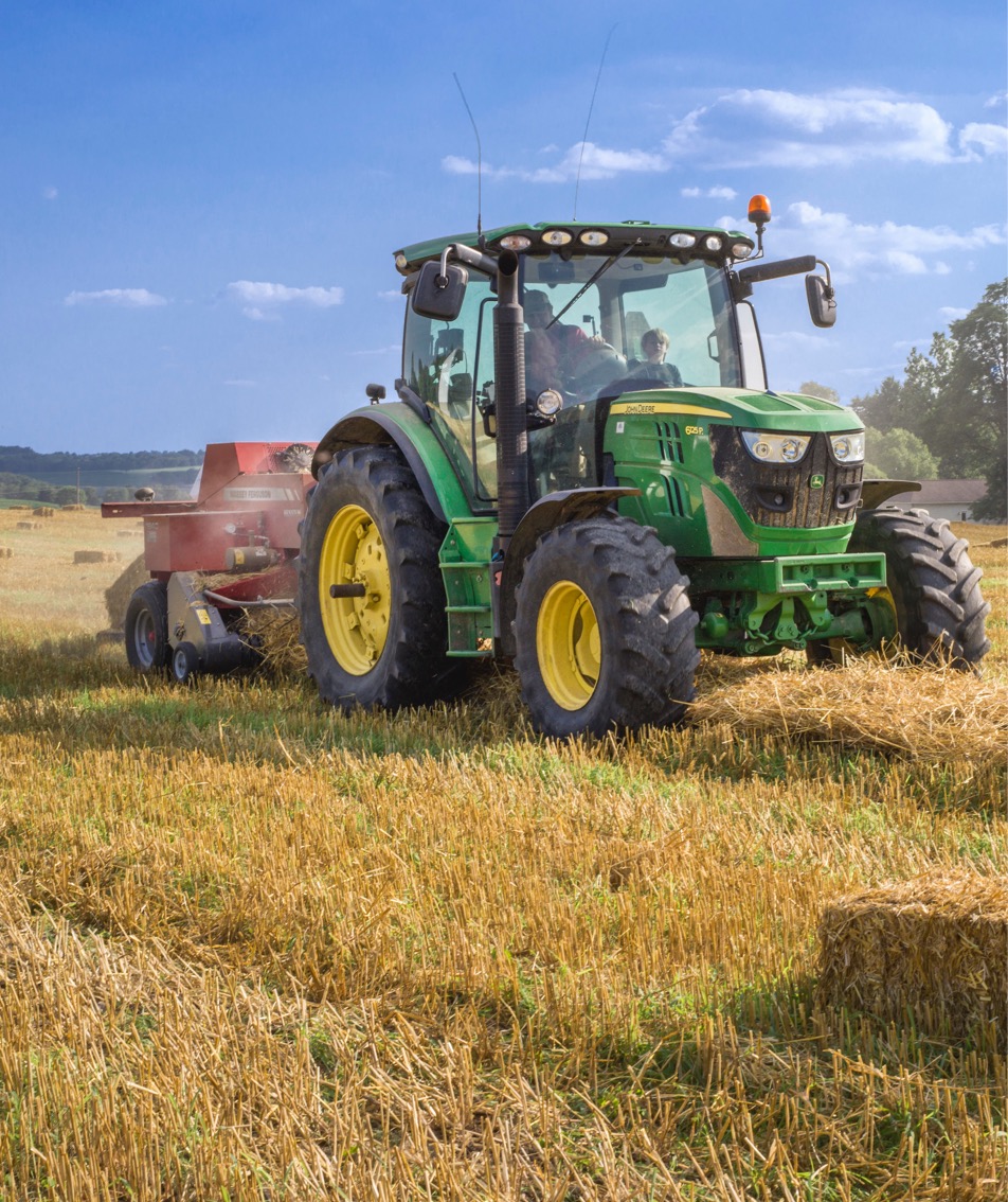 Photo of tractor in field